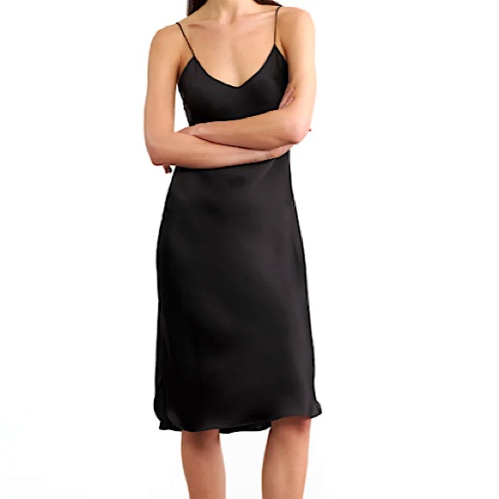 NWT NILI LOTAN CAMI NAVY SLIP DRESS